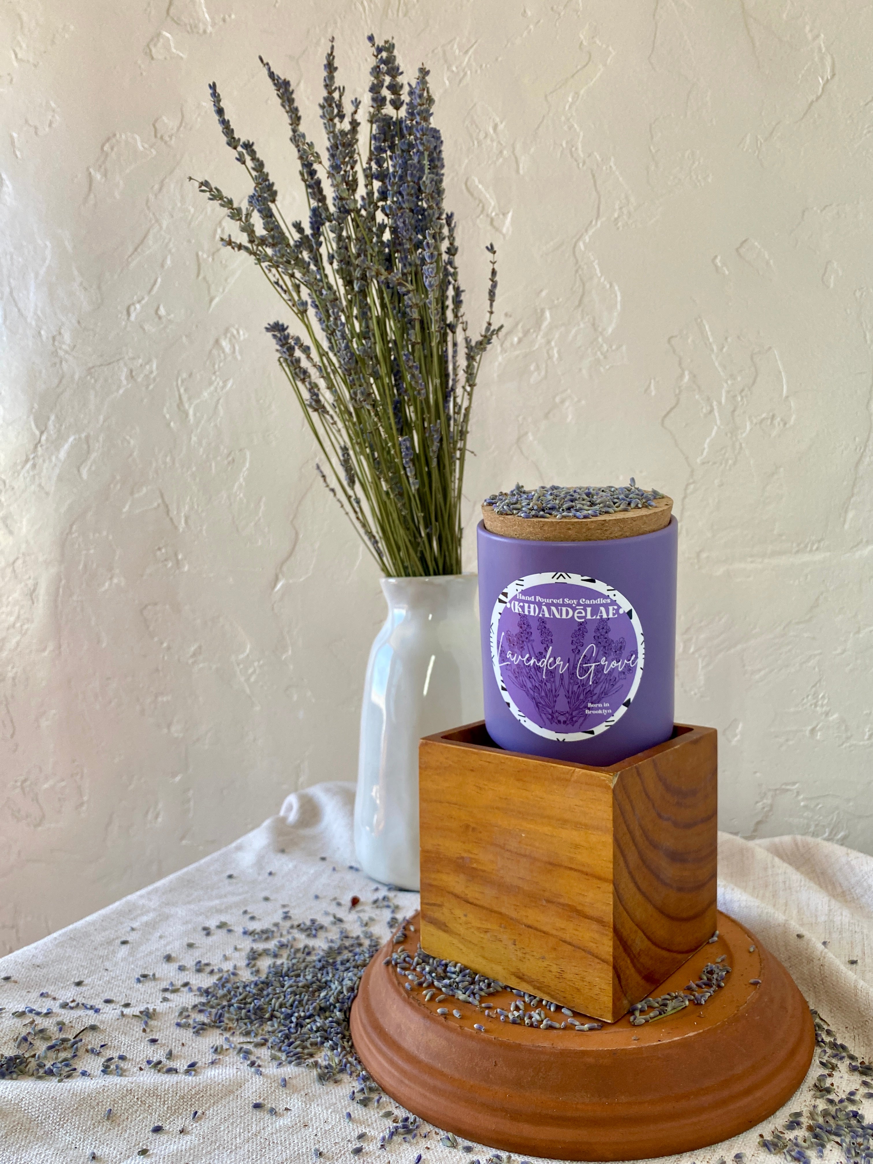 Light it. Breathe. Lavender Grove coconut-soy candle