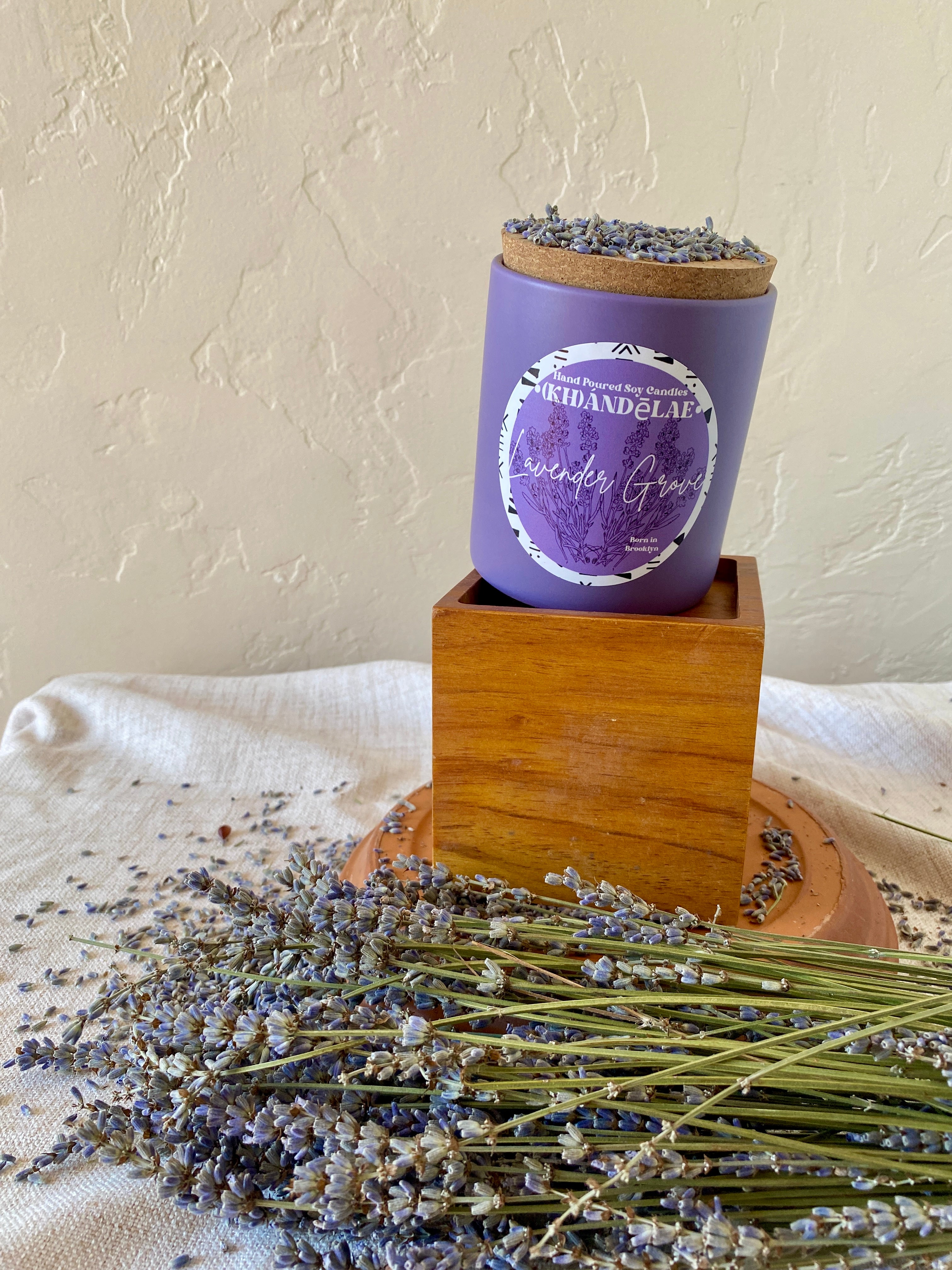 Light it. Breathe. Lavender Grove coconut-soy candle