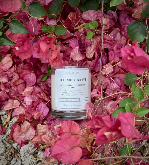 Light it. Breathe. Lavender Grove coconut-soy candle